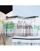 Сгъваема сушилня за дрехи за стенен монтаж разтегателна стойка за дрехи